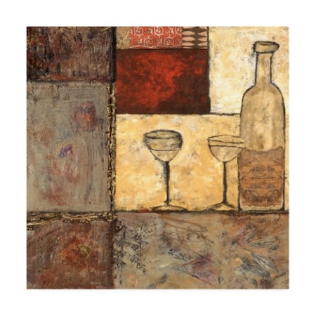 Elizabeth Franklin 'Wine For Two I' Canvas Art,18x18